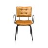 Manou, fauteuil - off black - tissu Karese - Henders and Hazel 