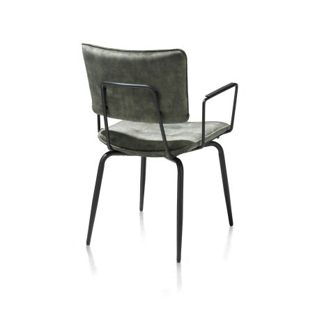 Manou, fauteuil - off black - tissu Karese - Henders and Hazel 