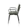 Manou, fauteuil - off black - tissu Karese - Henders and Hazel 