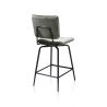 Manou, chaise de bar - off black - tissu Karese - Henders and Hazel