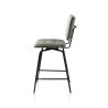 Manou, chaise de bar - off black - tissu Karese - Henders and Hazel