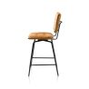 Manou, chaise de bar - off black - tissu Karese - Henders and Hazel