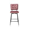 Manou, chaise de bar - off black - tissu Karese - Henders and Hazel
