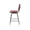 Manou, chaise de bar - off black - tissu Karese - Henders and Hazel