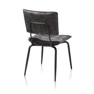 Manou, chaise - off black - tissu Karese - Henders and Hazel