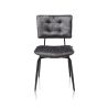 Manou, chaise - off black - tissu Karese - Henders and Hazel