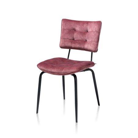 Manou, chaise - off black - tissu Karese - Henders and Hazel