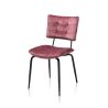 Manou, chaise - off black - tissu Karese - Henders and Hazel