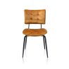 Manou, chaise - off black - tissu Karese - Henders and Hazel
