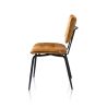Manou, chaise - off black - tissu Karese - Henders and Hazel