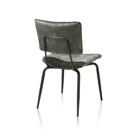 Manou, chaise - off black - tissu Karese - Henders and Hazel