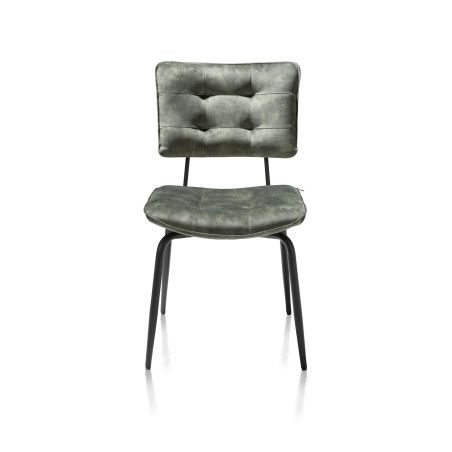 Manou, chaise - off black - tissu Karese - Henders and Hazel