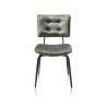 Manou, chaise - off black - tissu Karese - Henders and Hazel