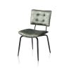Manou, chaise - off black - tissu Karese - Henders and Hazel