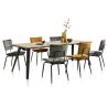 Manou, chaise - off black - tissu Karese - Henders and Hazel