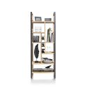 Metalo, roomdivider 75 cm. - 8-niches + 6-ranges bouteilles - Henders&Hazel