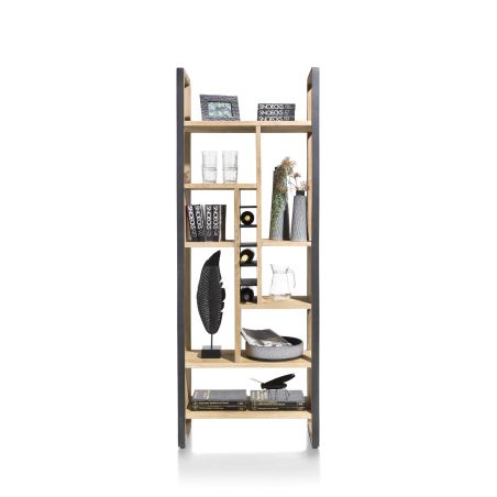 Metalo, roomdivider 75 cm. - 8-niches + 6-ranges bouteilles - Henders&Hazel