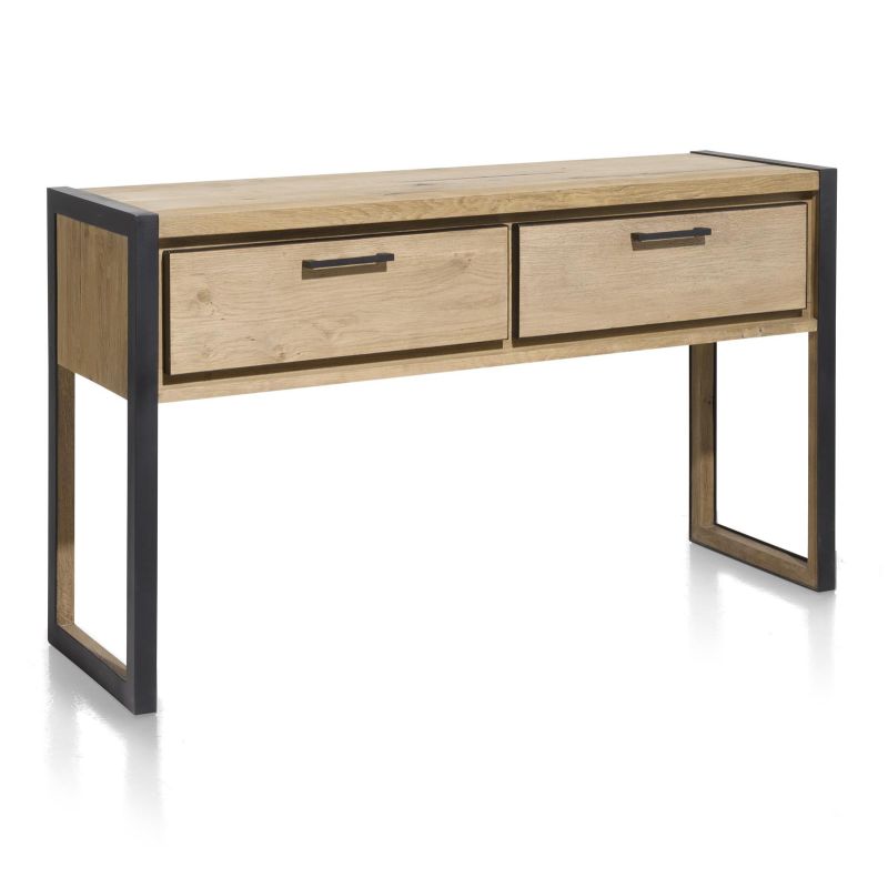 Metalo, console 140 x 42 cm + 2-tiroirs - Henders&Hazel