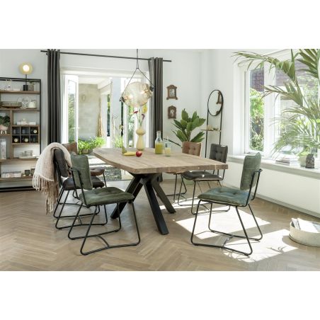 Fauteuil Julien en cuir Corsica - Henders&Hazel