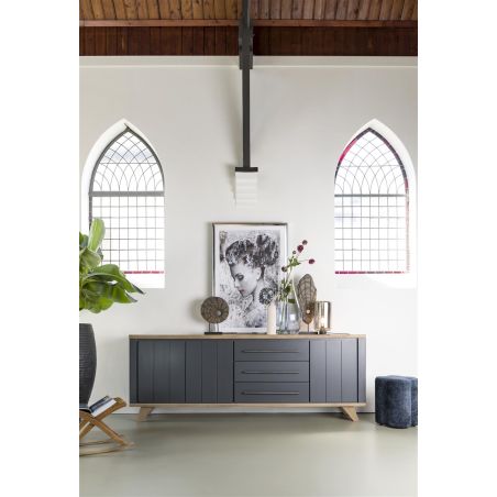 Buffet Jardin 2 portes + 3 tiroirs - 190 cm - Henders&Hazel