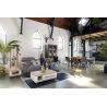 Table basse Jardin 100 x 60 cm + 2 tiroirs + 1 niche - Henders&Hazel