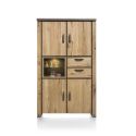 Armoire Farmland 4-portes + 2-tiroirs + 2-niches - 120 cm (+ LED) - Henders&Hazel