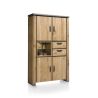 Armoire Farmland 4-portes + 2-tiroirs + 2-niches - 120 cm (+ LED) - Henders&Hazel
