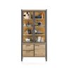 Metalo, vitrine 2-portes verres + 1-porte + 2-tiroirs (+ LED) - Henders&Hazel