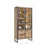Metalo, vitrine 2-portes verres + 1-porte + 2-tiroirs (+ LED) - Henders&Hazel