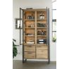 Metalo, vitrine 2-portes verres + 1-porte + 2-tiroirs (+ LED) - Henders&Hazel