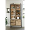 Metalo, vitrine 2-portes verres + 1-porte + 2-tiroirs (+ LED) - Henders&Hazel