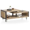 Metalo, table basse 120 x 60 cm + 1-niche - Henders&Hazel