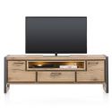 Metalo, lowboard 2-portes + 1-tiroir + 1-niche - 170 cm (+ LED) - Henders&Hazel