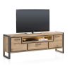 Metalo, lowboard 2-portes + 1-tiroir + 1-niche - 170 cm (+ LED) - Henders&Hazel