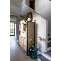 Metalo, highboard 2-portes + 1-tiroir + 1-porte abattante + 2-niches (+LED) - Henders&Hazel