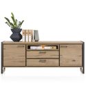 Metalo, buffet 2-portes + 2-tiroirs + 1-niche - 210 cm (+ LED) - Henders&Hazel