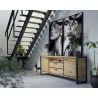 Metalo, buffet 2-portes + 2-tiroirs + 1-niche - 210 cm (+ LED) - Henders&Hazel