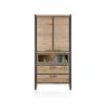 Metalo, armoire 2-portes + 2-tiroirs + 1-niche (+ LED) - Henders&Hazel