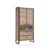 Metalo, armoire 2-portes + 2-tiroirs + 1-niche (+ LED) - Henders&Hazel