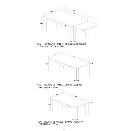 Table de salle à manger STAR