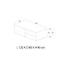 Table basse YVAN 120 cm
