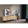 Homestead, lowboard 210 cm - 2-portes + 1-tiroir + 1-niche (+ LED)
