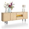 Homestead, buffet 230 cm - 3-portes + 2-tiroirs + 1-niche (+ LED) - Henders and Hazel