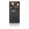 Pavie, armoire 100 cm. - 2-portes + 1-porte rabattante + 6-niches (+ LED) - Henders and Hazel
