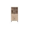 Pavie, armoire 100 cm. - 2-portes + 1-porte rabattante + 6-niches (+ LED) - Henders and Hazel