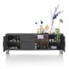 Pavie, buffet 233 cm. - 2-portes + 2-tiroirs + 3-niches (+ LED) - Henders and Hazel