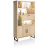 Pavie, armoire ouverte 125 cm. - 2-portes + 1-porte rabattante + 6-niches (+ LED) - Henders and Hazel