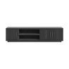 Pavie, lowboard 200 cm. - 3-portes + 2-niches (+ LED) - Henders and Hazel