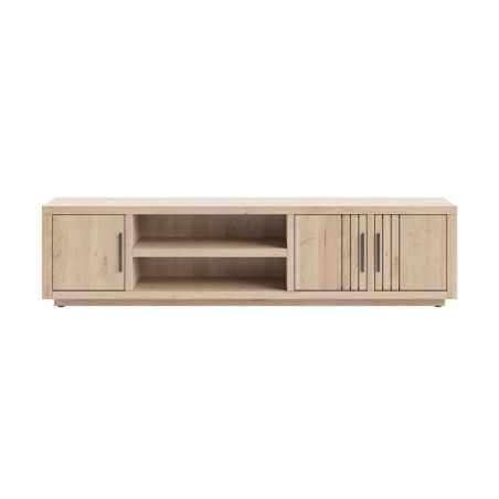 Pavie, lowboard 200 cm. - 3-portes + 2-niches (+ LED) - Henders and Hazel