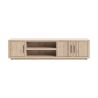 Pavie, lowboard 200 cm. - 3-portes + 2-niches (+ LED) - Henders and Hazel